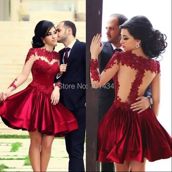 Dark Red Cocktail Dress