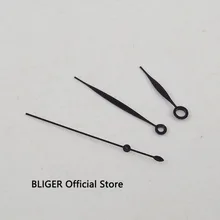 Черные часы из нержавеющей стали, подходят для ETA 2824, автоматические мужские часы, запчасти для ремонта