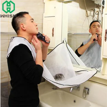 

WHISM Male Beard Apron Suction Cup Beard Catcher Waterproof Shaving Gift for Boyfriend Daddy Wall Mounted Shaving Cleaning Tool