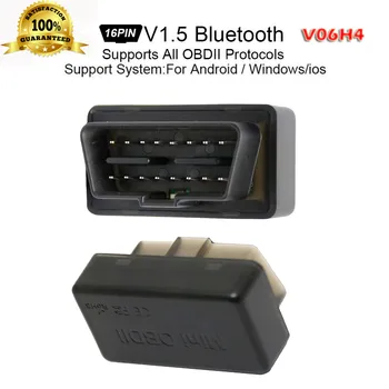

V06H4 Auto Code Reader Diagnostic Tool OBDII newest Bluetooth 4.0 connect OBD2 Scanner Wireless connect detector