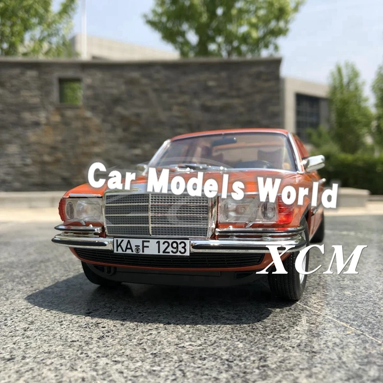 Литая модель автомобиля для Norev 450 SEL 6,9 1976(Оранжевый металлик) 1:18+ маленький подарок