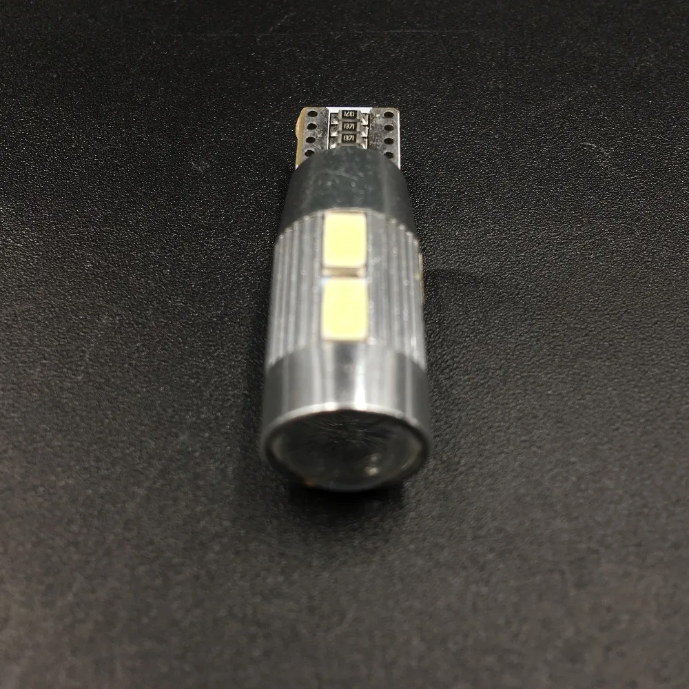 السماوي التربة خليج 1x w5w 10 led 5630 5730 smd العارض عدسة في canbus خطأ شحن السيارات التخليص أضواء t10 الوتد سيارة الذيل no obc خطأ