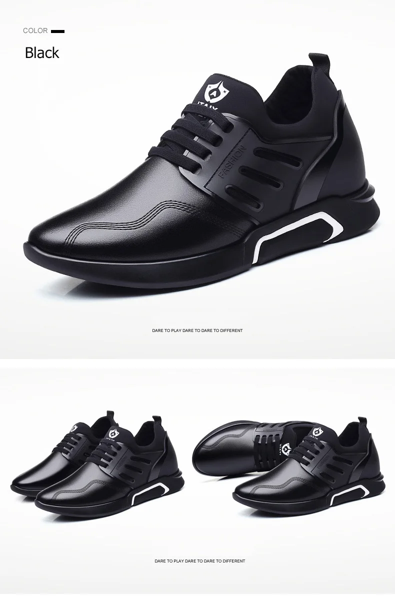 Модные повседневные мужские ботинки мужские кроссовки 9908 увеличился кожа обувь дышащая Для мужчин обувь для учащихся Весна и лето для мальчиков спортивная обувь
