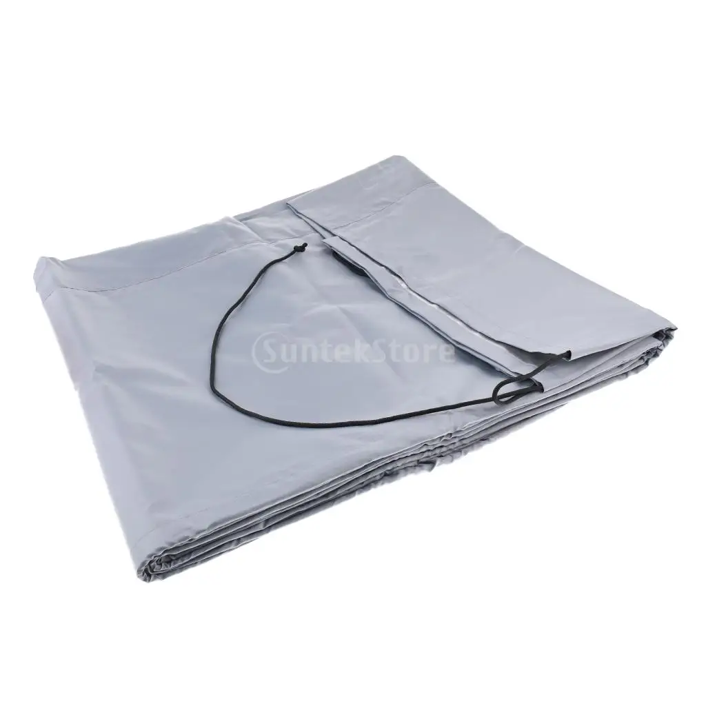 Heavy Duty Waterproof 420D Oxford Fabric UV Resistant Inflatable Boat/Dinghy/Tender Cover Storage Fits Length 7.5-17ft/2.3-5.2m