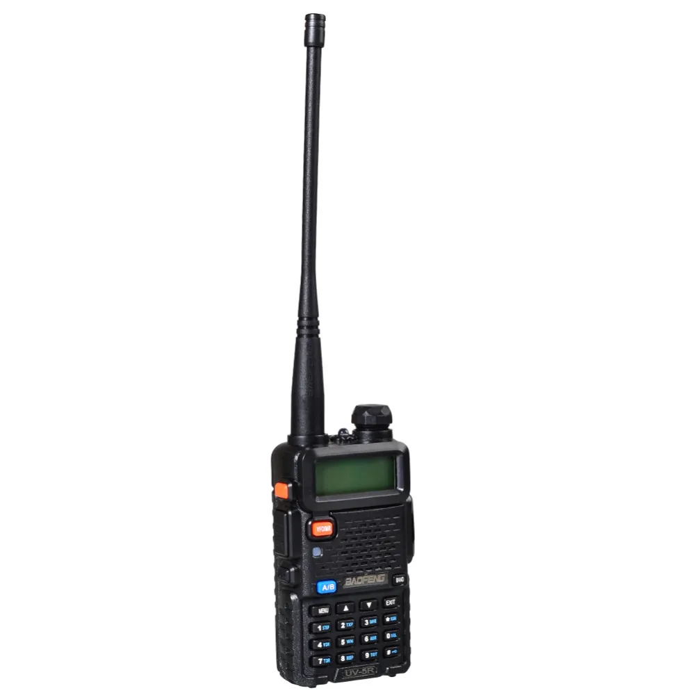 Новейший черный BAOFENG UV-5R рация VHF/UHF 136-174/400-520 MHz двухстороннее радио EU FR PL RU UK