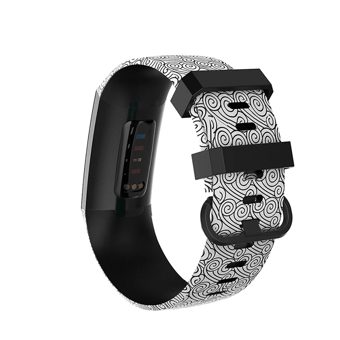 Honecumi для Fitbit Charge 3 полосы для женщин и мужчин TPU Charge3 ремешок с ремешком с пряжкой для Fitbit Charge 3 Смарт часы браслет - Цвет: Pattern 8