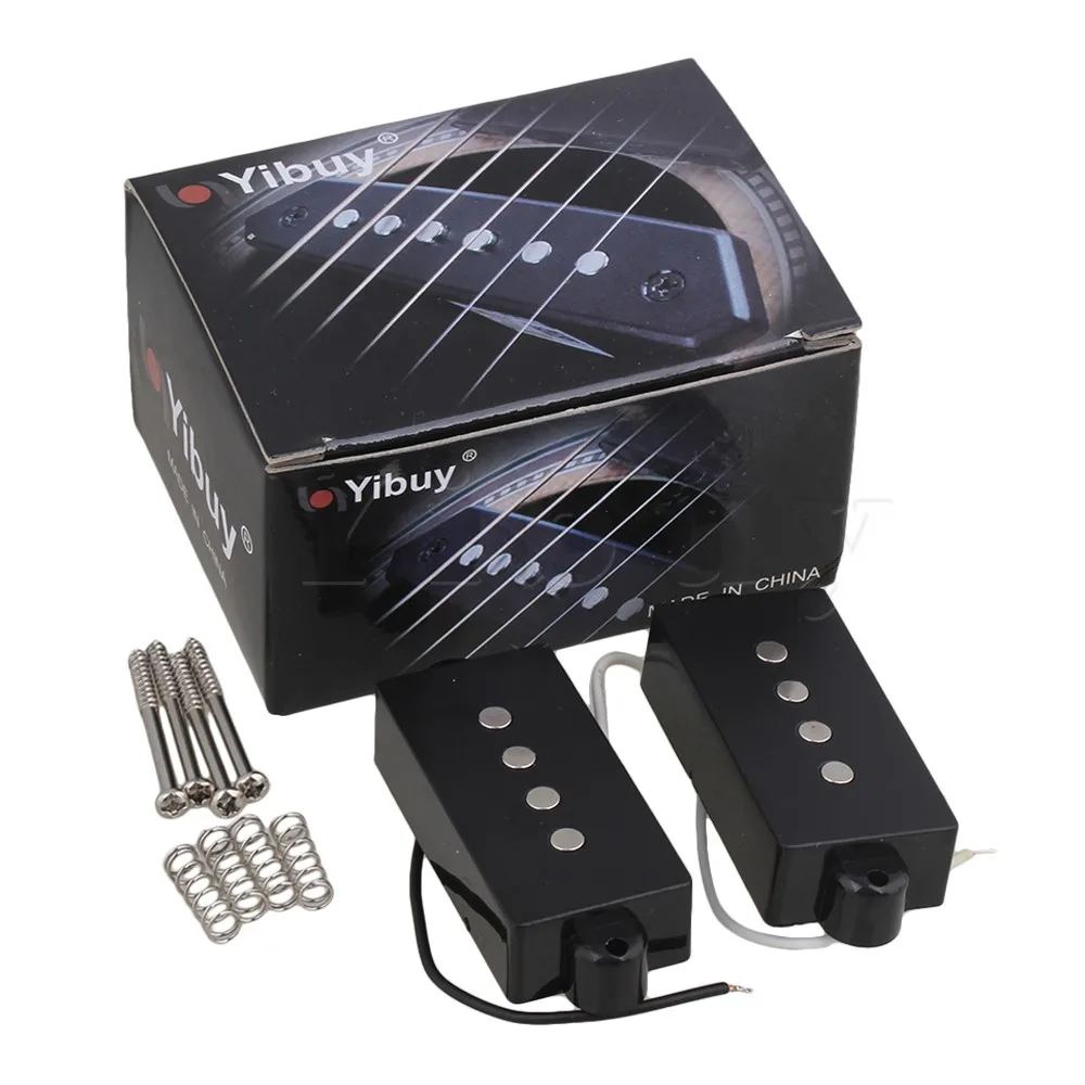 

Yibuy 4 String Noiseless Pickup Set For guitar