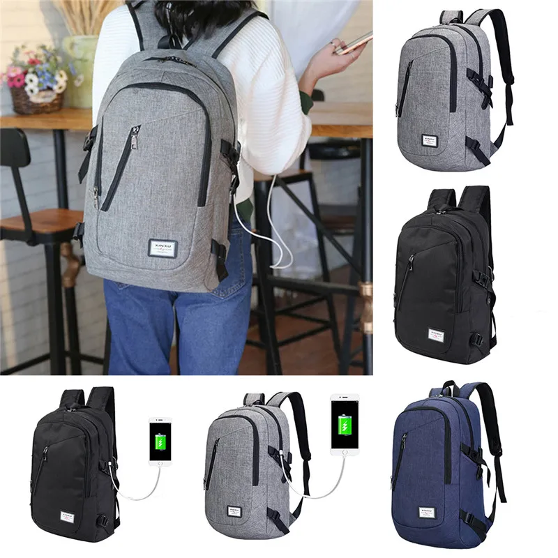 

MoneRffi Men and Women's Backpack College Students School Bag USB Charging Outdoor Large capacityTravel Bag Portable Laptop Bags