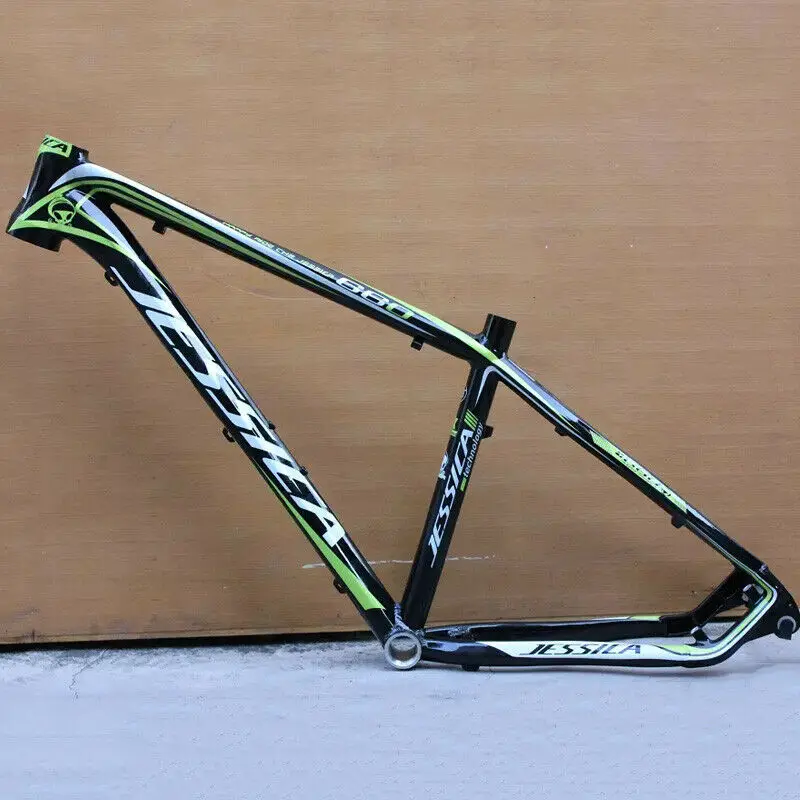Discount JESSICA 26*15.5/17" Mountain Bike Frame  MTB Bicycle Frame set 44-56mm Headtube Cycling Aluminum Alloy Frameset BB68 5