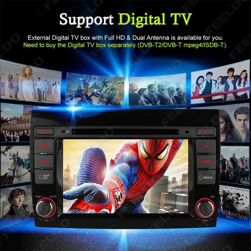 Clearance FEELDO 7"  Android 6.0 (64bit) DDR3 2G/32G/4G LTE Octa Core Car DVD GPS Radio Head Unit For Fiat Bravo(2007~2012) #2456-F4 15