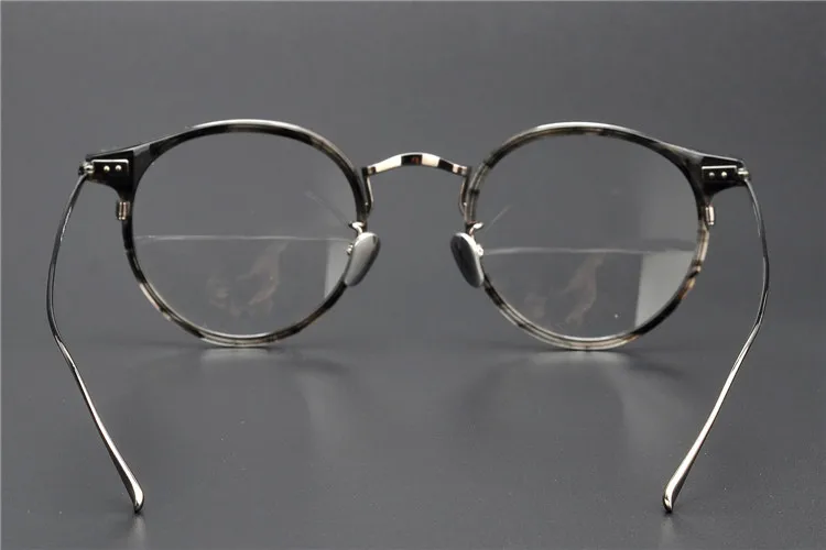 Titanium Vintage Round Optical Glasses Frame Men Brand Retro Clear Lens Eyeglasses Man Myopia Spectacles Frames Eyewear Oculos