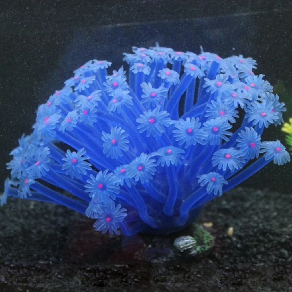 Искусственный морской анемон имитация украшения из кораллов 15*10 см для аквариума украшения оптом