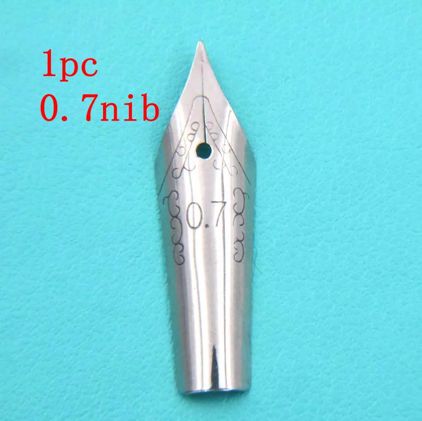 1pc 0.7 nib Жирный Утконос Готический параллельный художественный цветок боди арт плоский наконечник винил арабский матовый черный Студенческая авторучка - Цвет: 1pc 0.7 nib