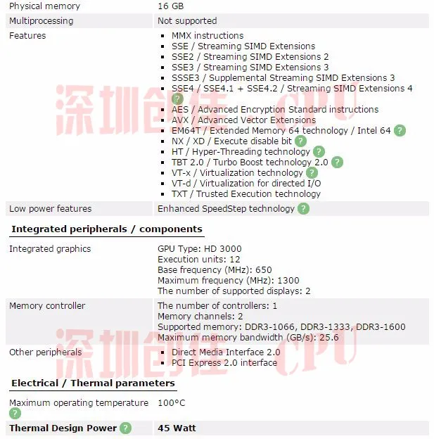 Процессор intel I7 2860QM 2,5G-3,6G 8M SR02X cpu HM65 HM67 Оригинальное официальное издание ноутбук I7-2860QM четырехъядерный восьминиточный