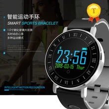 Лидер продаж круглый человек умный Браслет крови Давление монитор сердечного ритма нескольких видов спорта многоязыковым удаленной камеры Smart band