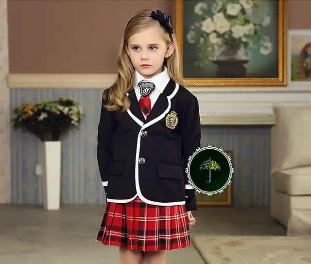 British School kindergarten uniforms for boy /girl suits kids clothes