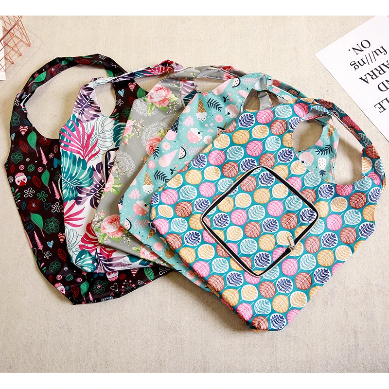 5 видов стилей, оксфордская Складная хозяйственная сумка с цветочным принтом, Экологичная Складная многоразовая сумка-тоут, сумка для хранения, складная хозяйственная сумка