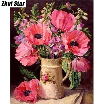 

Full Square Diamond 5D DIY Diamond Painting "flowers" Embroidery Cross Stitch Rhinestone Mosaic Painting Decor