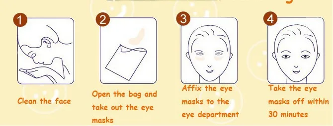 10 упаковок/партия прозрачная маска для глаз кристальная коллагеновая маска гелиевая маска для глаз