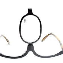 180 градусов вращающийся Монокуляр для женщин мужчин косметика очки макияж очки для чтения с диоптриями+ 1,50 4,00