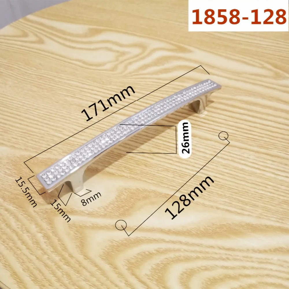 10 шт. 96 мм/128 мм/160 мм современные алмазные дверные ручки Хрустальные Ручки для выдвижных ящиков модные ручки для шкафа ручки для кухонного шкафа
