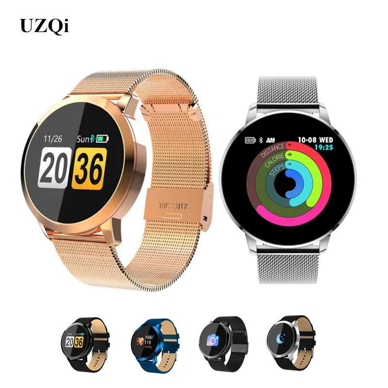 

UZQi Smartwatch Women Men Ladies Sport Fitness Heart Rate Tracker Bracelet Bluetooth Android ISO Pedometer Wristband Smart Watch