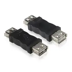 Новый USB 2.0 Тип женщина к Женский соединительным адаптером разъем F/F конвертер 2 шт./лот