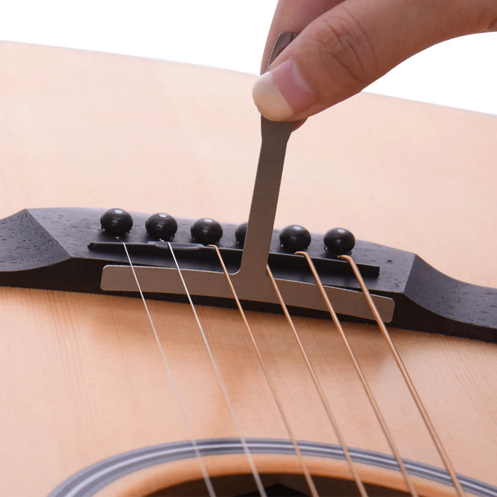 

1 Set Stainless Steel Guitar String Radius Gauge Curved Wire T Shape Measuring Caliper Ruler ZJ55