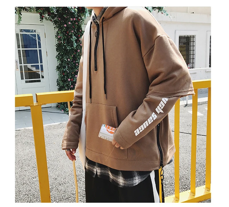 atchwork Harajuku Mens Hoodies Hip Hop Streetwear   (4)