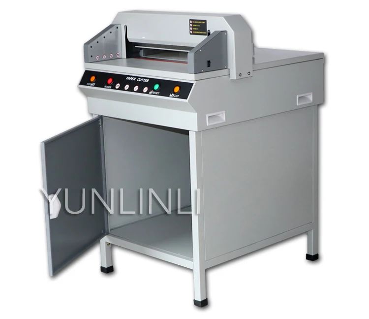

450VG+ Electric Paper Cutter 220V 800W Tender Documents Financial Documents Paper Cutting Machine A3 Format Cut 4CM Thick