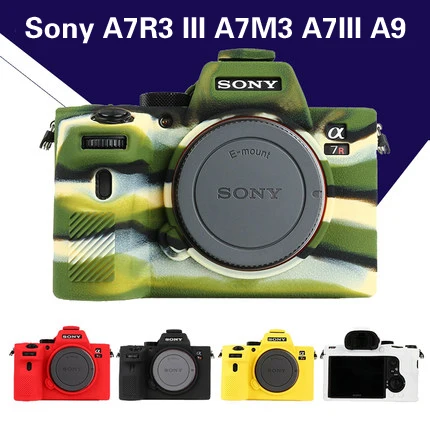 

2018 New Soft Silicone Camera case for Sony A73 A7RM3 A7R3 III A7M3 A7III A9 Rubber Protective Body Cover Case Skin