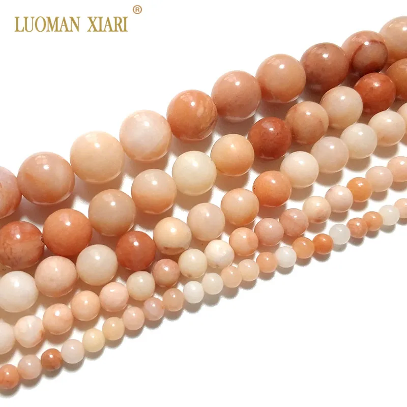 

Fine 100% Natural AAA Pink Aventurine Stone Round Beads For Jewelry Making DIY Bracelet Necklace 4/6/8/10 /12 mm Strand 15''