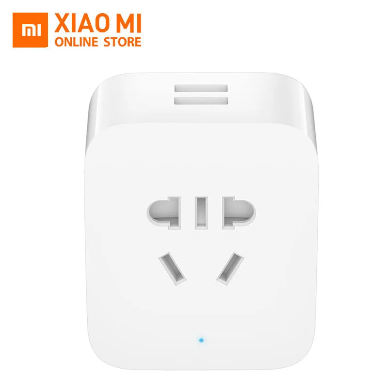 Xiaomi Mijia, умная розетка с двумя usb-разъемами, улучшенная, Wi-Fi, управление таймером, функция отсчета, BC1.2, милый мини, 2200 Вт, 10 А