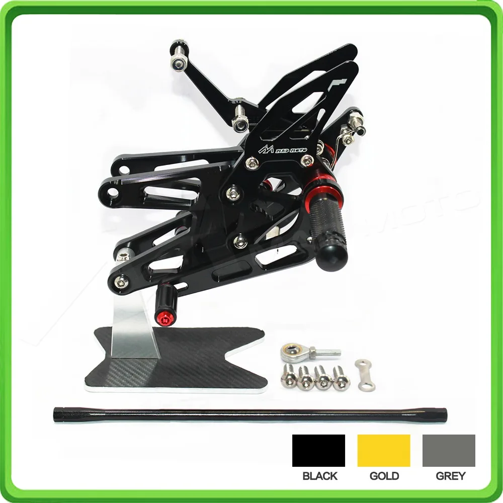 Adjustable Rearsets Rearset Footrest Foot Rest Pegs fit for Yamaha R6