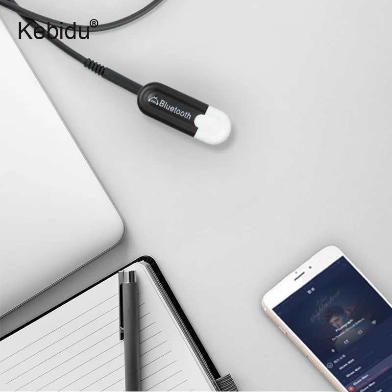 Kebidumei соединение через usb и беспроводное, через Bluetooth 4,0 Музыка Аудио стереоресивер адаптер Dongle Car Kit 3,5 мм A2DP для ПК автомобиля Aux Android IOS