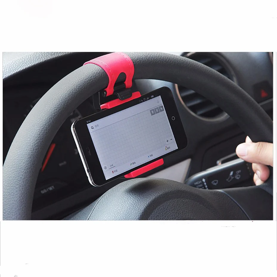 MOUSEMI Universal Car Phone Holder Clip Steering Wheel Flexible Rubber Holder For Bike Mount Mobile Cell Phone Stand Holder Car  (7)