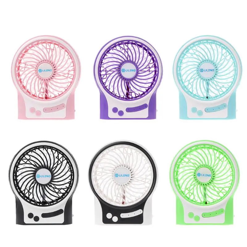 

Rechargeable Portable USB Powered Fan, Handheld fan with Internal and Side LED Light, Personal Cooling for Traveling, Boating