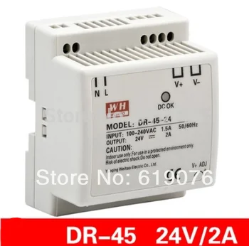 

new component 45W 24V single set of guide rail type LED switching power supply
