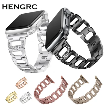 

Fashion Stainless Steel Bracelet For Apple Watch Bands 38mm 42mm Women Men Watchbands Watch Accessory Strap For iWatch 4 Colors