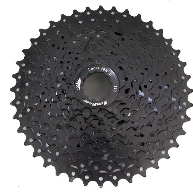 Sunracing 10 speed CSMS3 11-40 T/11-42 T MTB велосипедная кассета свободного колеса широкого соотношения велосипед mtb трещотка кассета 11-40 T/11-42 T - Цвет: 11 40T black