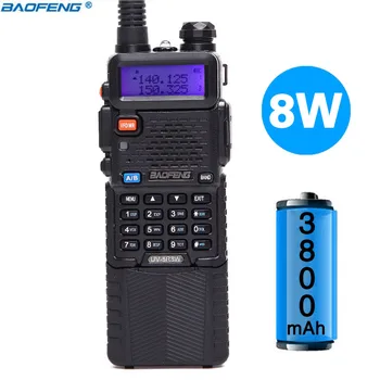 

Baofeng UV-5R 8W High Power Version 10km Long Rang Two Way Radio VHF UHF Dual Band Portable Radio Walkie Talkie Baofeng UV 5R