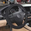 Tela elástica protector para volante de coche se adapta a la mayoría de autos transpirabilidad Durable antideslizante 4 colores hecho a mano estilo de coche ► Foto 3/6