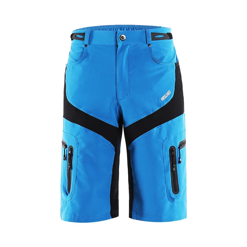 ARSUXEO мужские тактические шорты для спорта на открытом воздухе, походные шорты с карманом на молнии, дышащие шорты для велоспорта, горного велосипеда, MTB