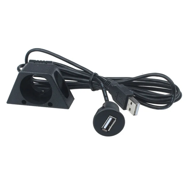 

2m Car Boat Dashboard Flush Mount USB Male To Female Extension Cable