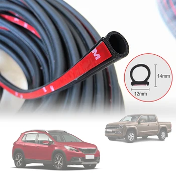 

Car-styling 4 Meters Big D Car Rubber Seal Sound Insulation Door Seal Weatherstrip Car Supplies Sealing Strips Auto Rubber Seals