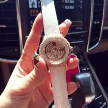 Luxurious Ladies Trend Watches Rome Namerals Girls Leather-based Quartz Watch Crystal Rhinostone Wristwatches Relogio Feminino OP001