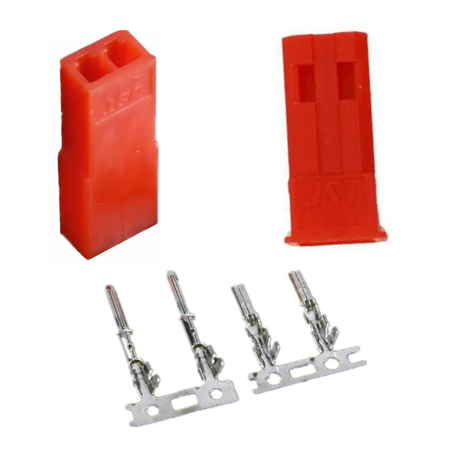 

10pairs 2.54mm JST SYP 2-Pin Female & Male Red Plug Housing Crimp Terminal Connector Kit 20%Off