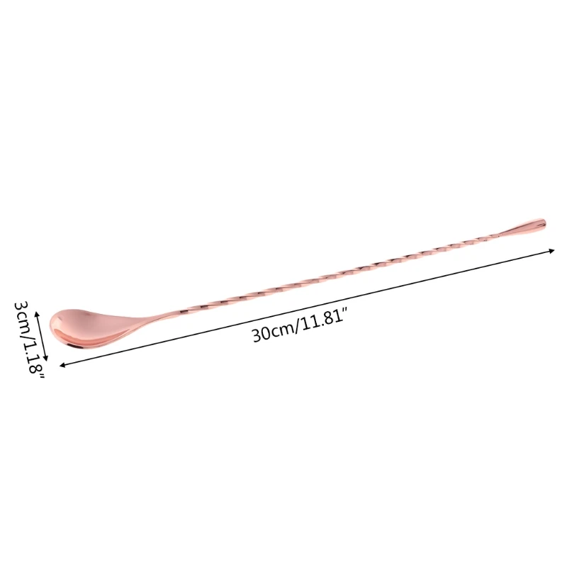Нержавеющая сталь витая мудлер Резьбовая свистка ложка палочка Коктейльная перемешивающая ложка барные инструменты