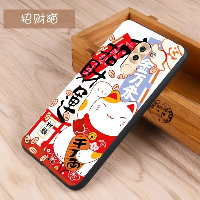 Huawei honor 6x Case Original Cover for Huawei honor 6x Bag Case Cover Skin Wolf Fish Skull honor 6x Fundas 100% BiNFUL 25