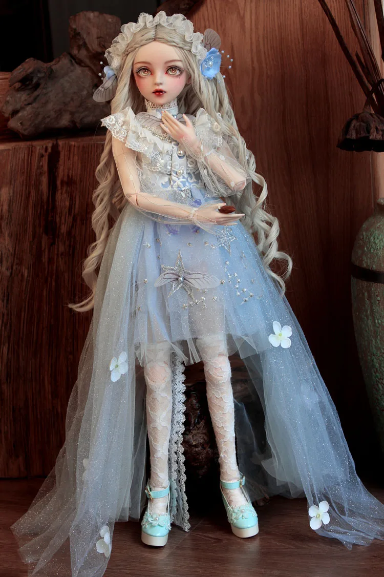 Bebe reborn bjd мяч шарнирная кукла подарки для девочки ручная роспись макияж полный набор лолита/принцесса кукла с одеждой бабочка фея